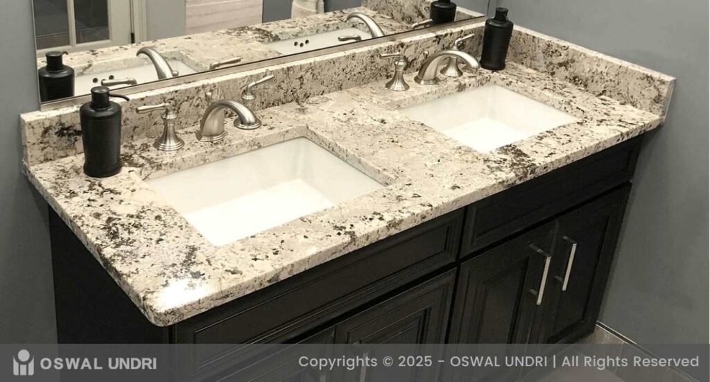 Alaska White Granite Bathroom Vanity