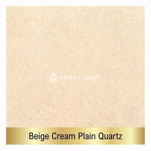 Beige Cream Plain Quartz