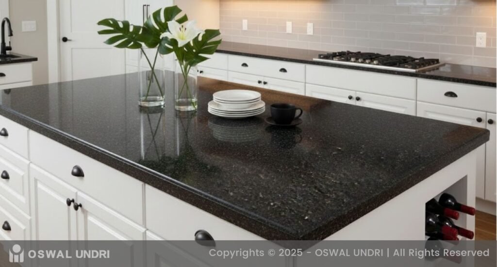 Black Sparkle Quartz Countertop