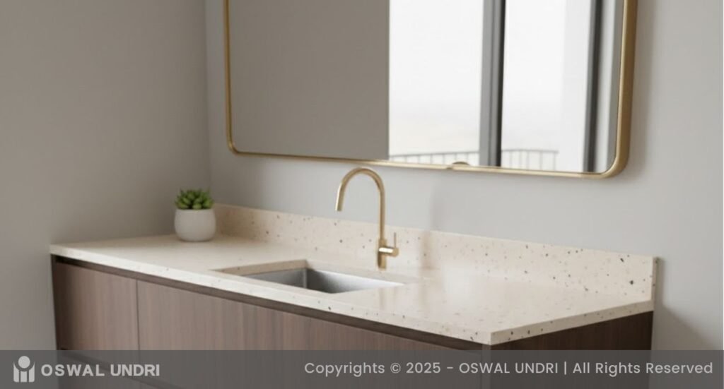 Classic Ivory Granite Bathroom Vanity