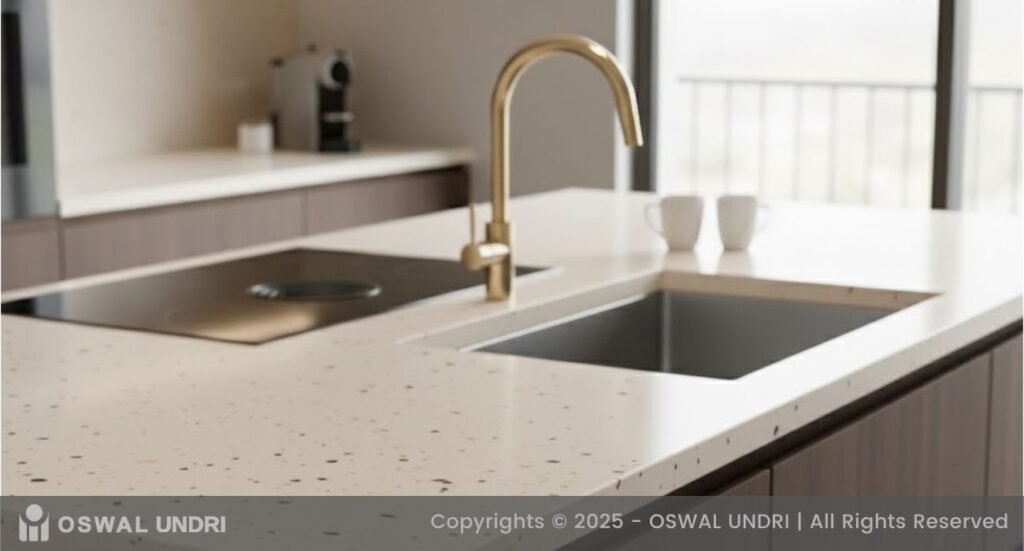 Classic Ivory Granite Kitchen Countertop