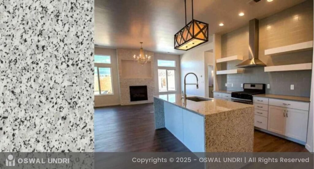 Crystal White Granite Kitchen Countertop