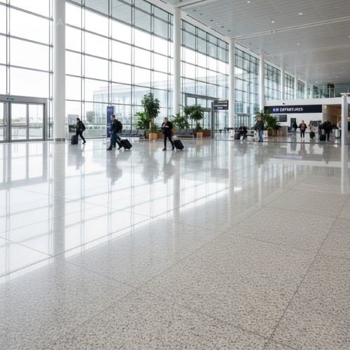Flooring High traffic areas (e.g., Malls, Airports)