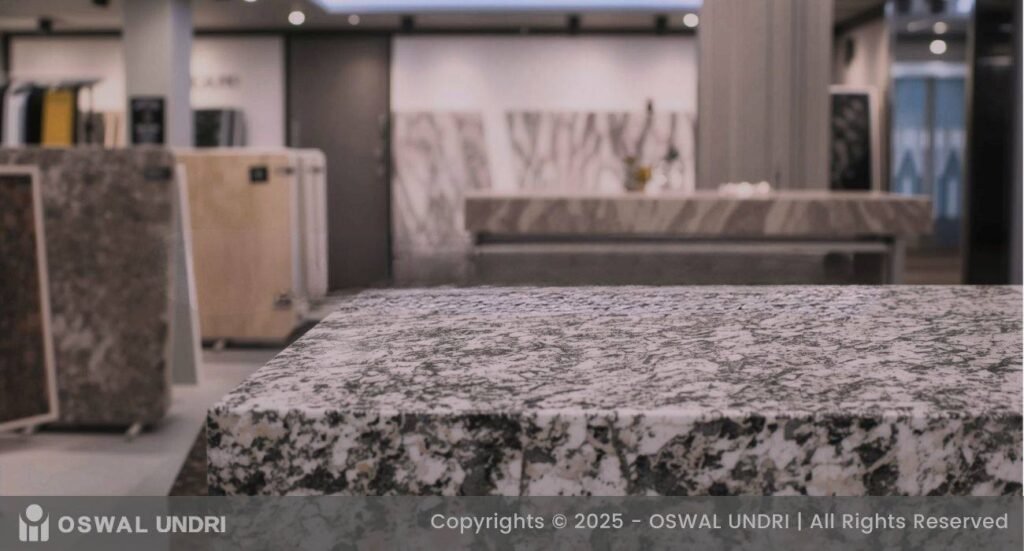 Granite Slabs on Display