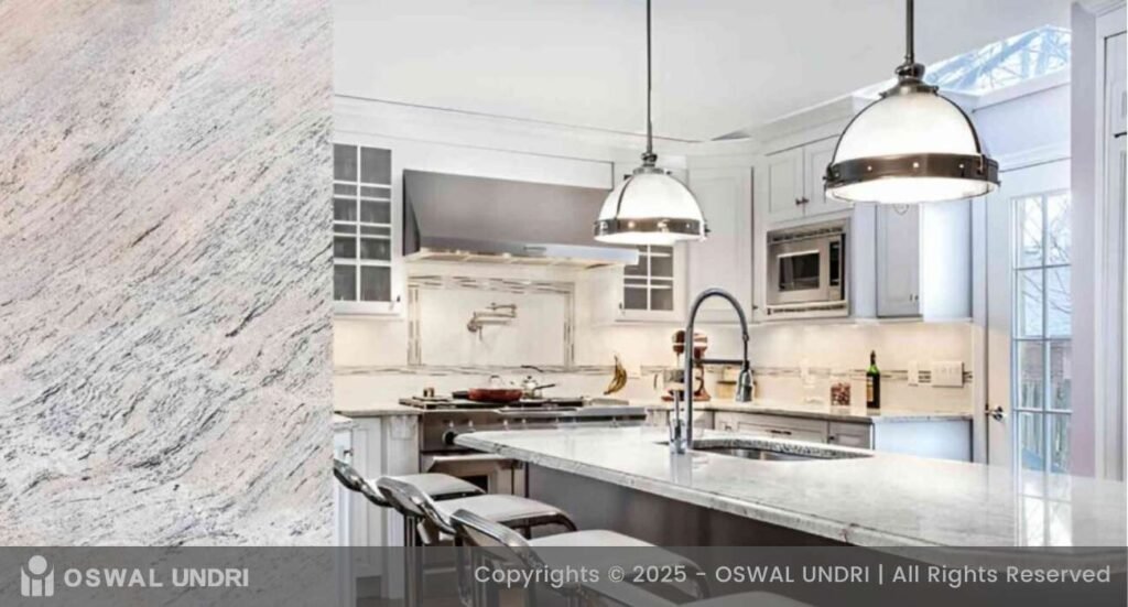 Ivory White Granite Kitchen Countertop