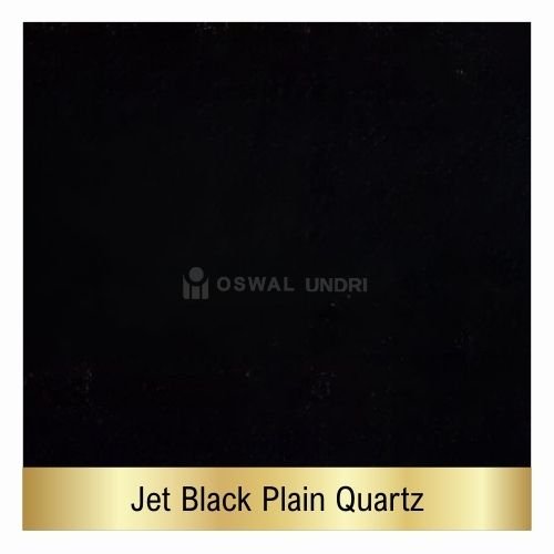 Jet Black Plain Quartz