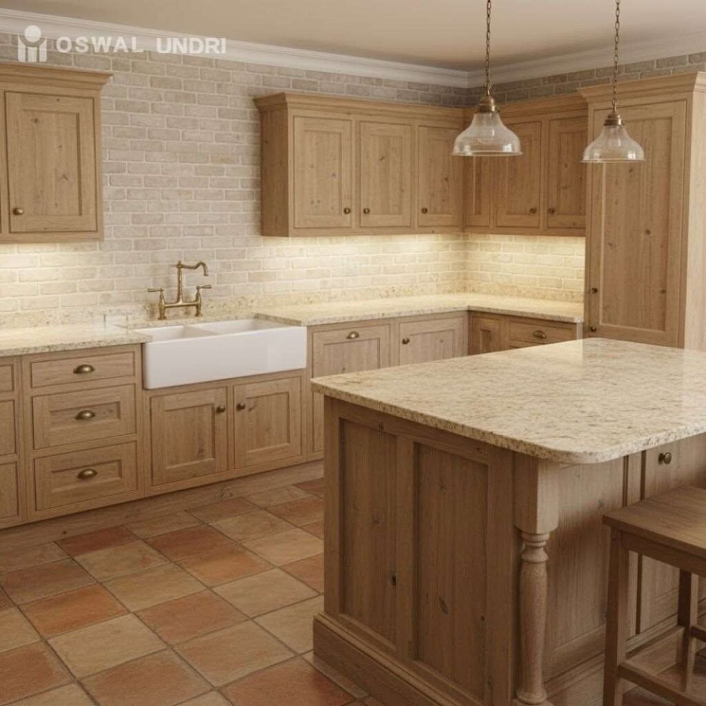 Kitchen Countertop Classic Ivory Granite (Rustic Look)