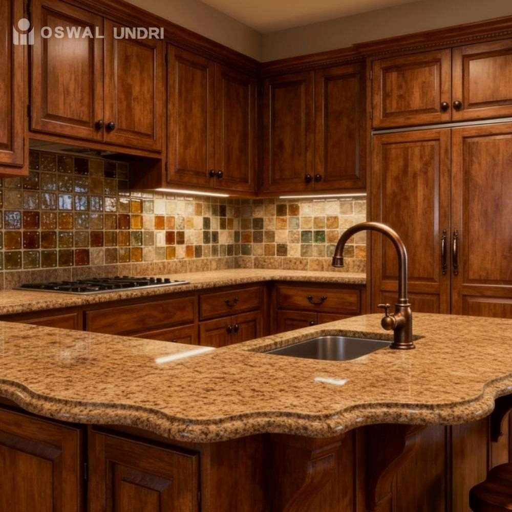 Kitchen Countertop R Gold Granite