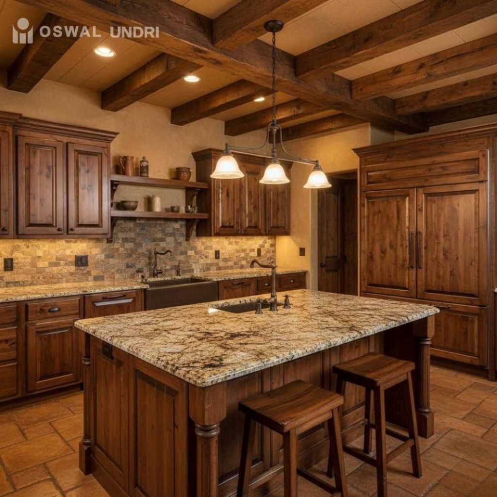 Kitchen Countertop R Gold Granite (Rustic Look)