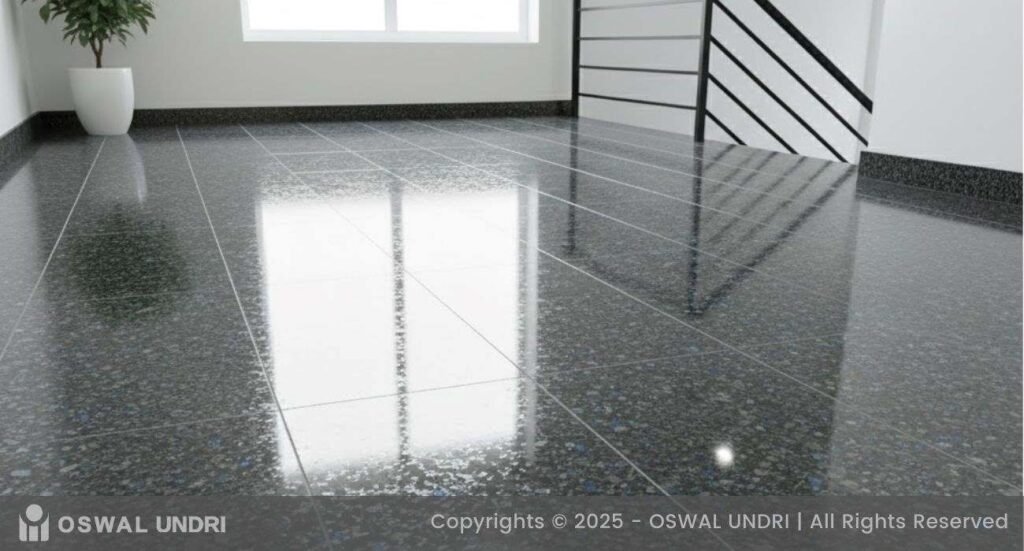 Lavender Black Granite Flooring