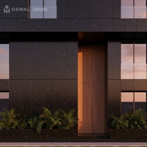 Petros Black Granite Building Elevations