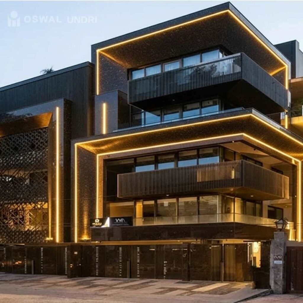 Petros Black Granite Building Facade