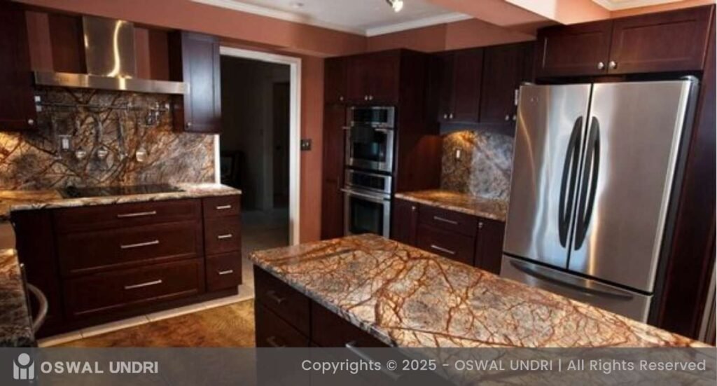 Rainforest Brown Marble Countertop