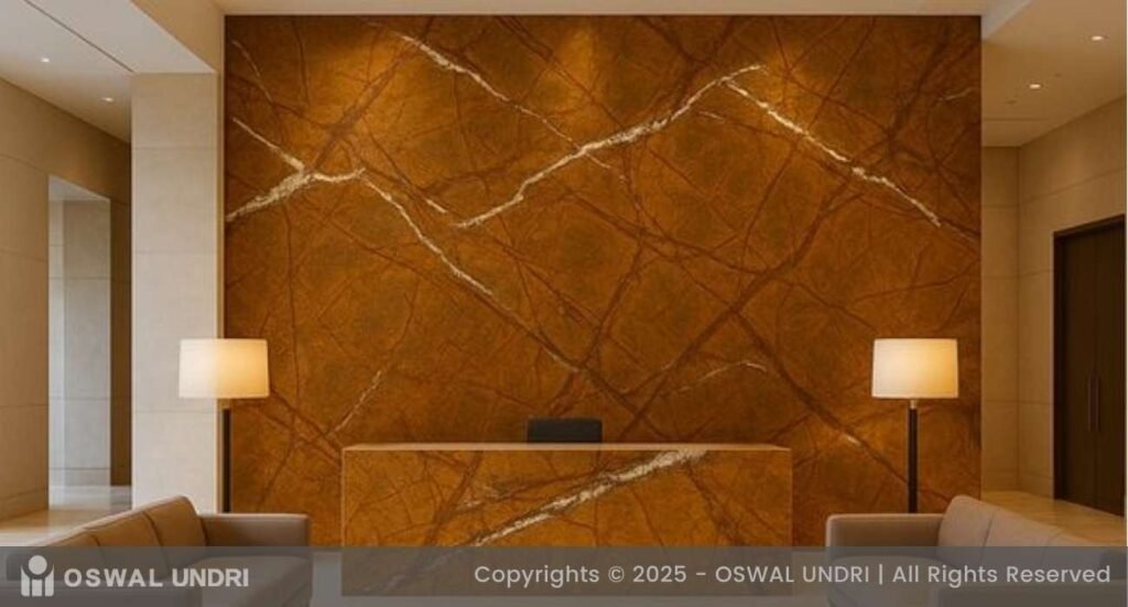 Rainforest Gold Marble Wall Cladding