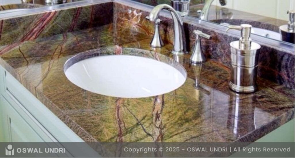 Rainforest Green Marble Vanity Top