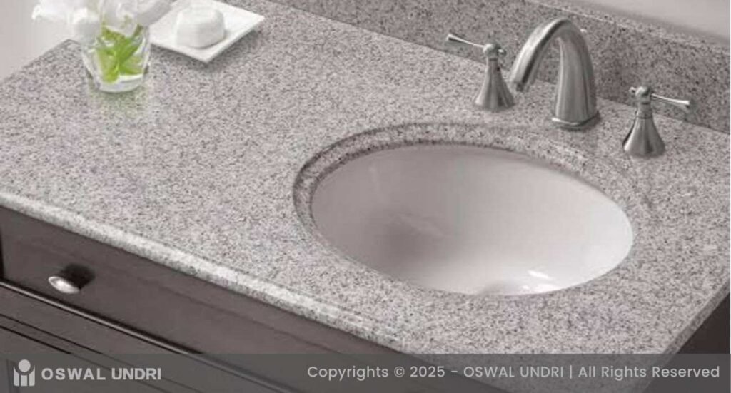 S White North India Granite Bathroom Vanity