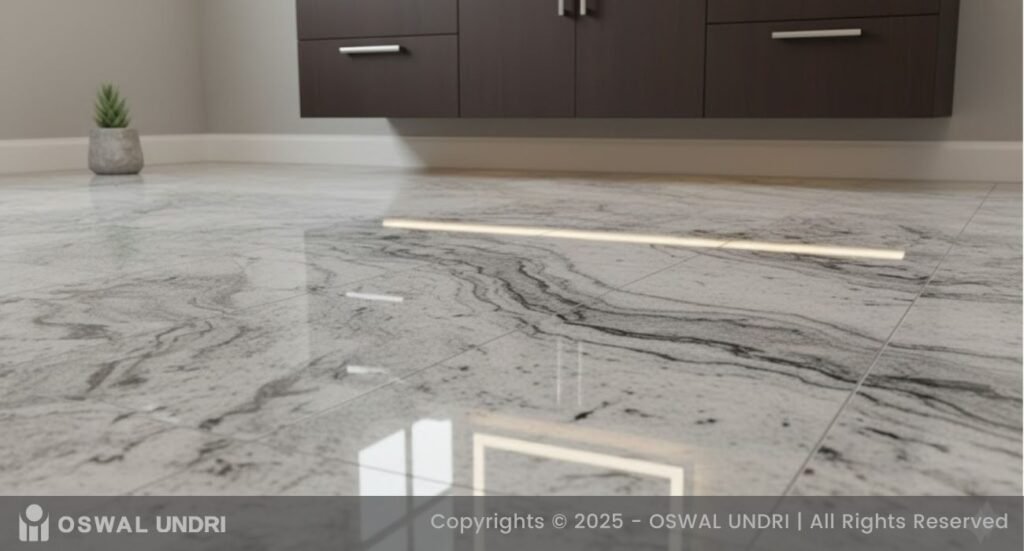 Silver Cloud Granite Flooring