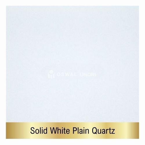 Solid White Plain Quartz