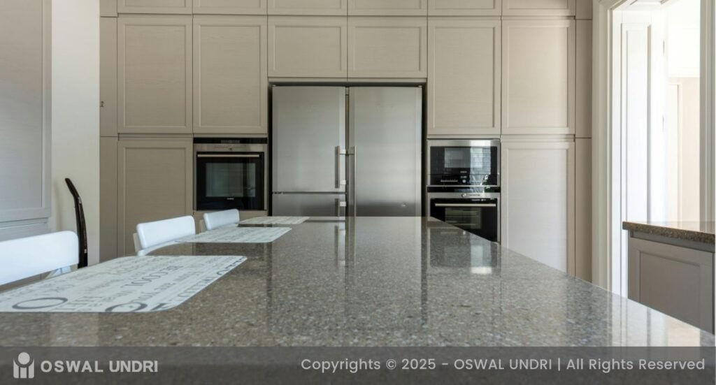 Steel Granite Dining Top
