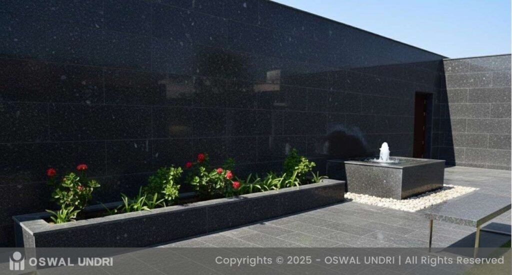 Steel Grey Granite External Wall Cladding