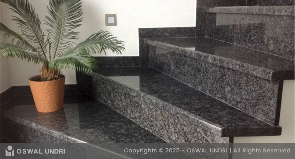 Steel Grey Granite Stairs