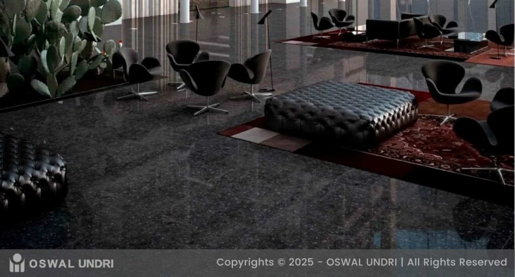 Telephone Black Granite Flooring1