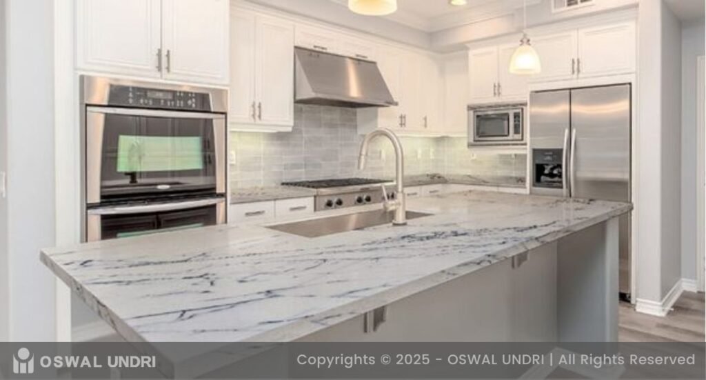 White Indian Statuario Marble Countertop