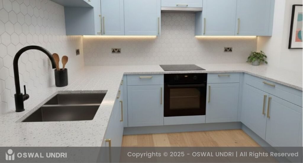 White Sparkle Quartz Countertop