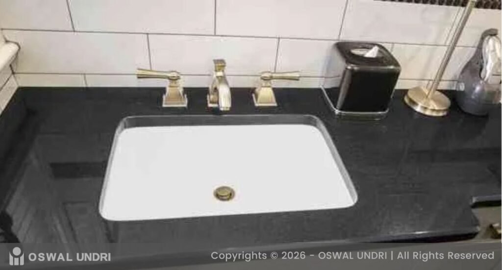 Absolute Black Granite Bathroom Vanity