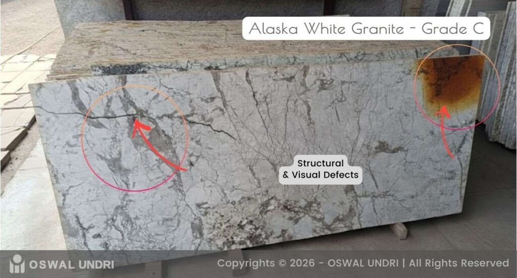 Alaska White Granite Grade C