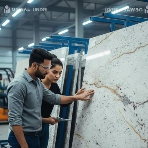 Alaska White Granite Inspection