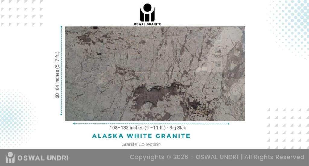 Alaska White Granite Jumbo Slab
