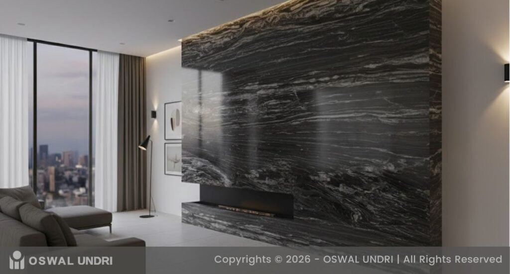 Black Marble Feature Wall
