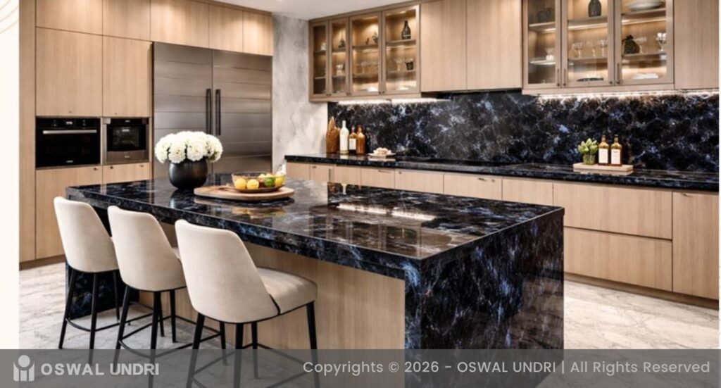 Brazilian Blue Full Countertop