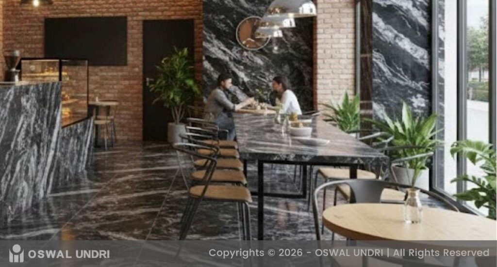 Forest Black Granite Cafe Interiors