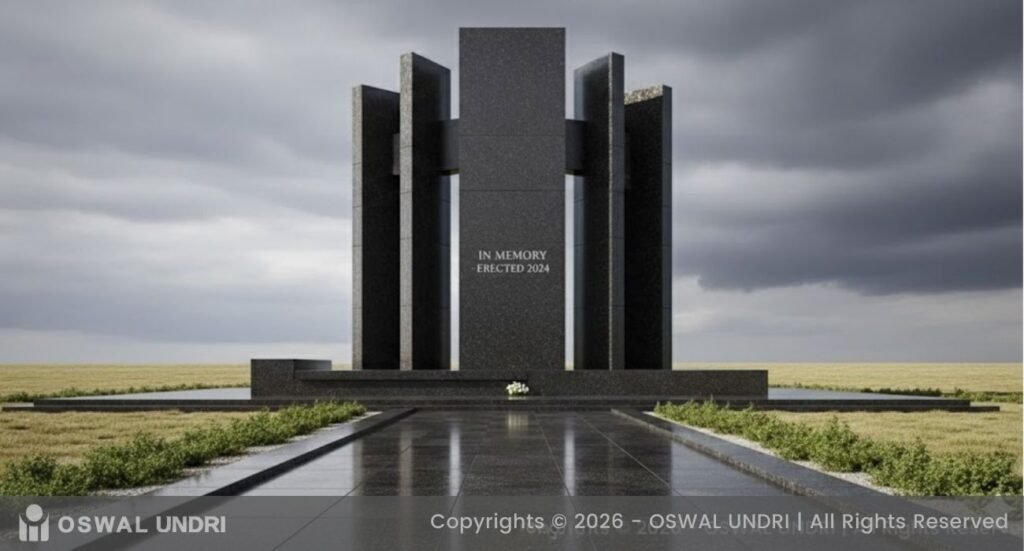 Impala Black Granite Monument