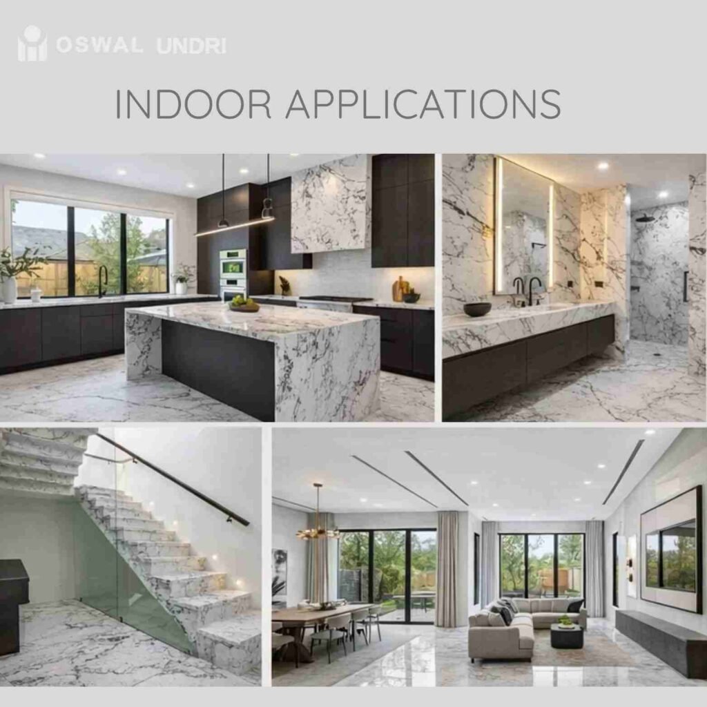 Indoor Applications Alaska White Granite