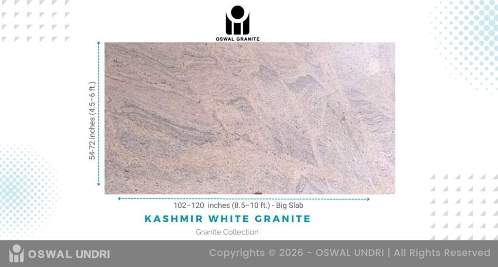 Kashmir White Granite Jumbo Slab