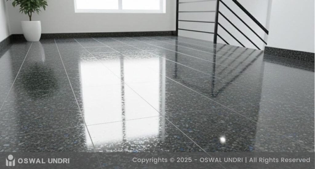 Lavender Black Granite Flooring