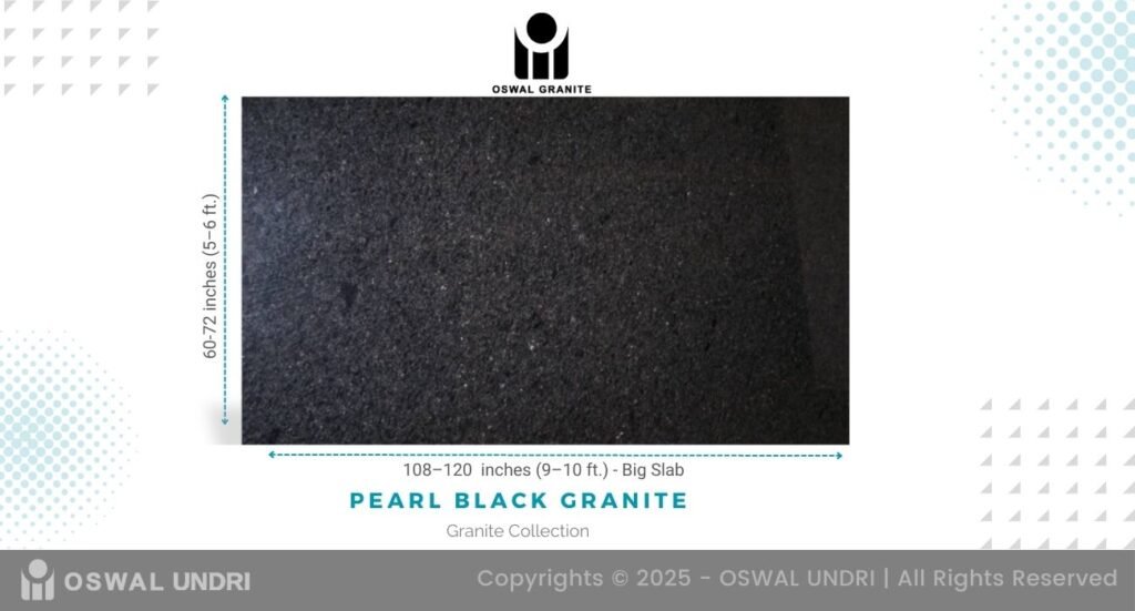 Pearl Black Granite Jumbo Slab