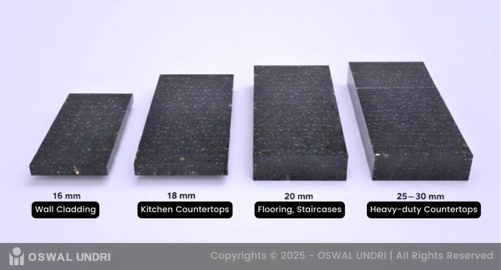 Standard Thicknesses Pearl Black Granite (1)