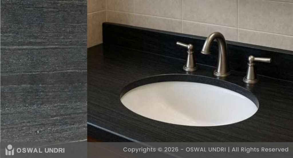 Striated Black Granite
